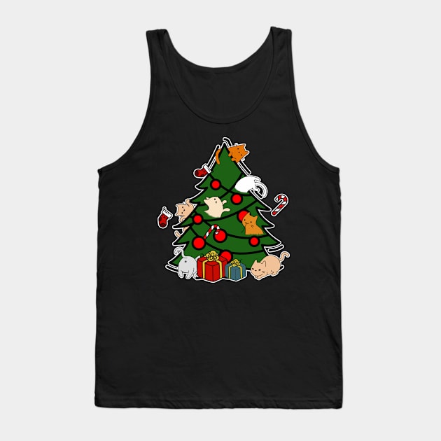 Christmas tree cats Tank Top by GlanceCat